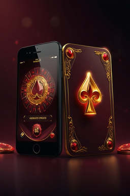 Smartphone met casino-app